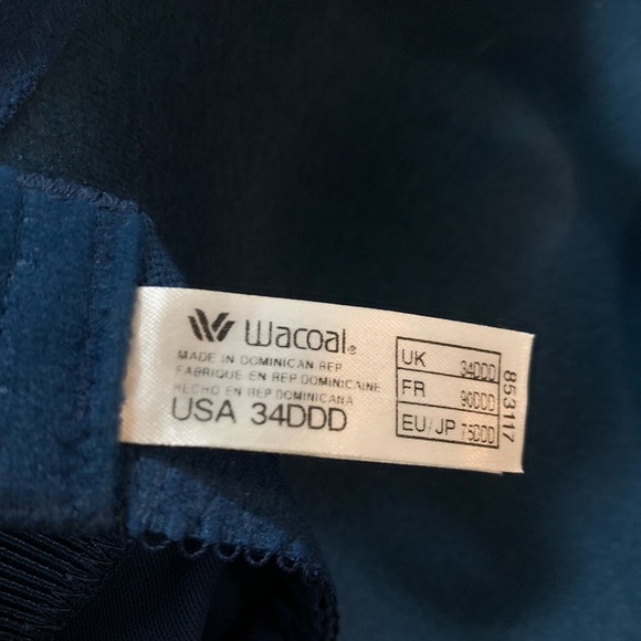 Wacoal Underwire Bra Gorgeous Emerald NWOT Size 34DDD Lined - Picture 4 of 5